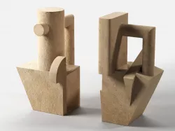 Pablo and Dora Sculptures 3D model