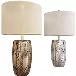palm leaf table lamp 3D model