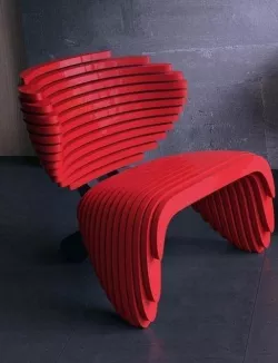 Parametric Chair simp 3D model