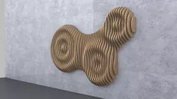 Parametric Wavy Wooden Panels 11 3D model