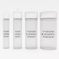 Plastic Bottles for Vaping o Tattoo Ink with Label included 3D model