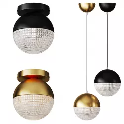 Postmodern ball pendant lamp LYSET 3D model