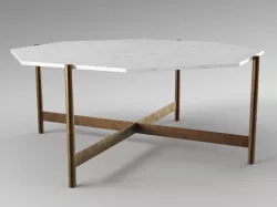 Pottery Barn - Montague 40inch Geometric Marble Coffee Table 3D model