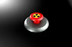 Radiation button Low-poly 3D model