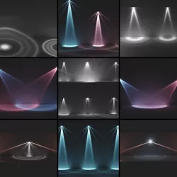 ready to use light - realistic illuminations - IES shapes Low-poly 3D model