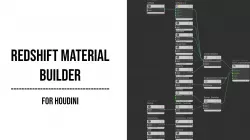 Redshift Material Builder for Houdini 3D model