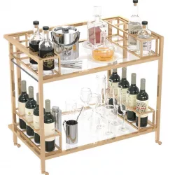 Restoration Hardware 1930S FRENCH TROLLEY BAR CART 3D model