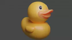 Rubber Ducky Low-poly 3D model