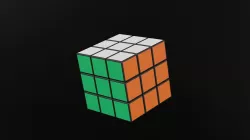 Rubiks Cube Low-poly 3D model
