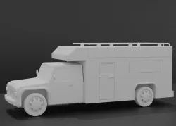 RV Motorhome Camper 3D model