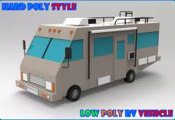 RV Motorhome Low-poly 3D model