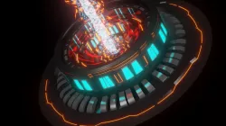 Sci-fi Rocket Engine Low-poly 3D model