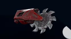 Sci-Fi Saw Low-poly 3D model