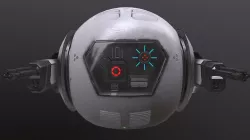 scifi drone Low-poly 3D model