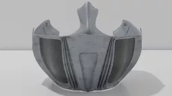 Scifi Mask Low-poly 3D model