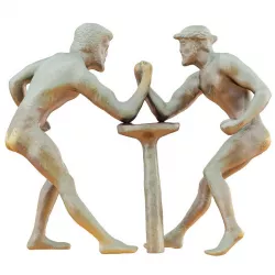 Sculpture of Greeks wrestling in their arms 3D model