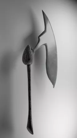 Scythe Weapon  Low-poly 3D model