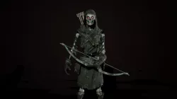 Skeleton  Archer Low-poly 3D model