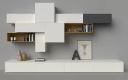 Slim 88 TV media unit composition by Dall Agnese 3D model