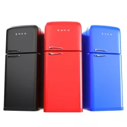 Smeg Refrigerator 3D model With Interior 3D model
