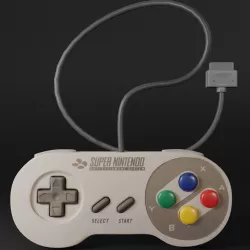 SNES Controller 3D model