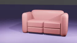 sofa model for blender 3D model