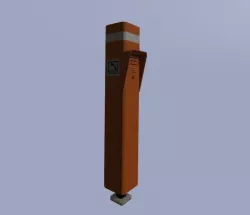 SOS Terminal Low-poly 3D model
