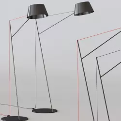 Spar Floor Lamp by Resident 3D model