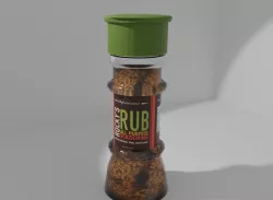 Spices Container salt pepper spice rub 3D model