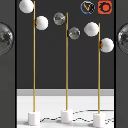 Stem Floor Lamps 3D model