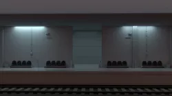 Stilized Train Station Low Poly Low-poly 3D model