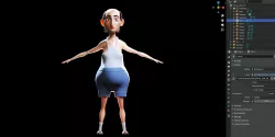 Stylized Character Man - Blender Cycles And Eevee - Anton 3D model