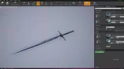 Sword Carion Low-poly 3D model