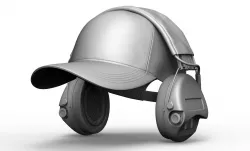 Tactical Headphone MSA Sordin Supreme Pro X  and Baseball Cap 3D model