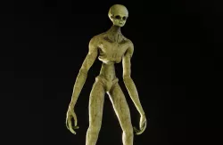 Tall Alien Low-poly 3D model