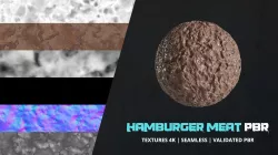 Textures Food Hamburger Meat 4k Pbr - 010 Texture