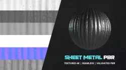 Textures Sheet Metal 4k Pbr - 16bit - 01 Texture