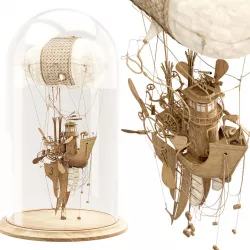 The Captain steampunk sculpture by Daniel Agdag 3D model