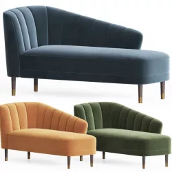 Theron Chaise Longues The Sofa and Chair Company 3D model