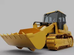 TRACKED LOADER Low-poly 3D model