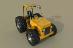 Tractor Low-poly 3D model