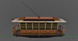 Tram-way 3D model