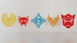 Transformers Logos Pack 2 Low-poly 3D model
