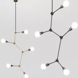 Tribeca Series Harrison Chandelier Black by Menu 3D model