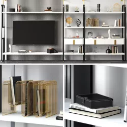 TV wall Giselle Modulare by Capital Collections 3D model