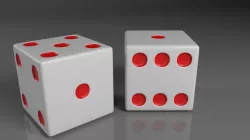 Two Dice 3D model