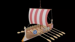 Viking ship 3D model
