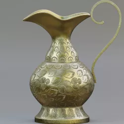  Vintage brass pitcher 3D model