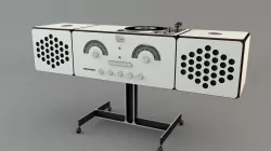 Vintage Radio Turntable 3D model