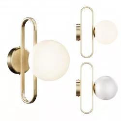  Wall lamp with glass ball VITAL WALL 3D model